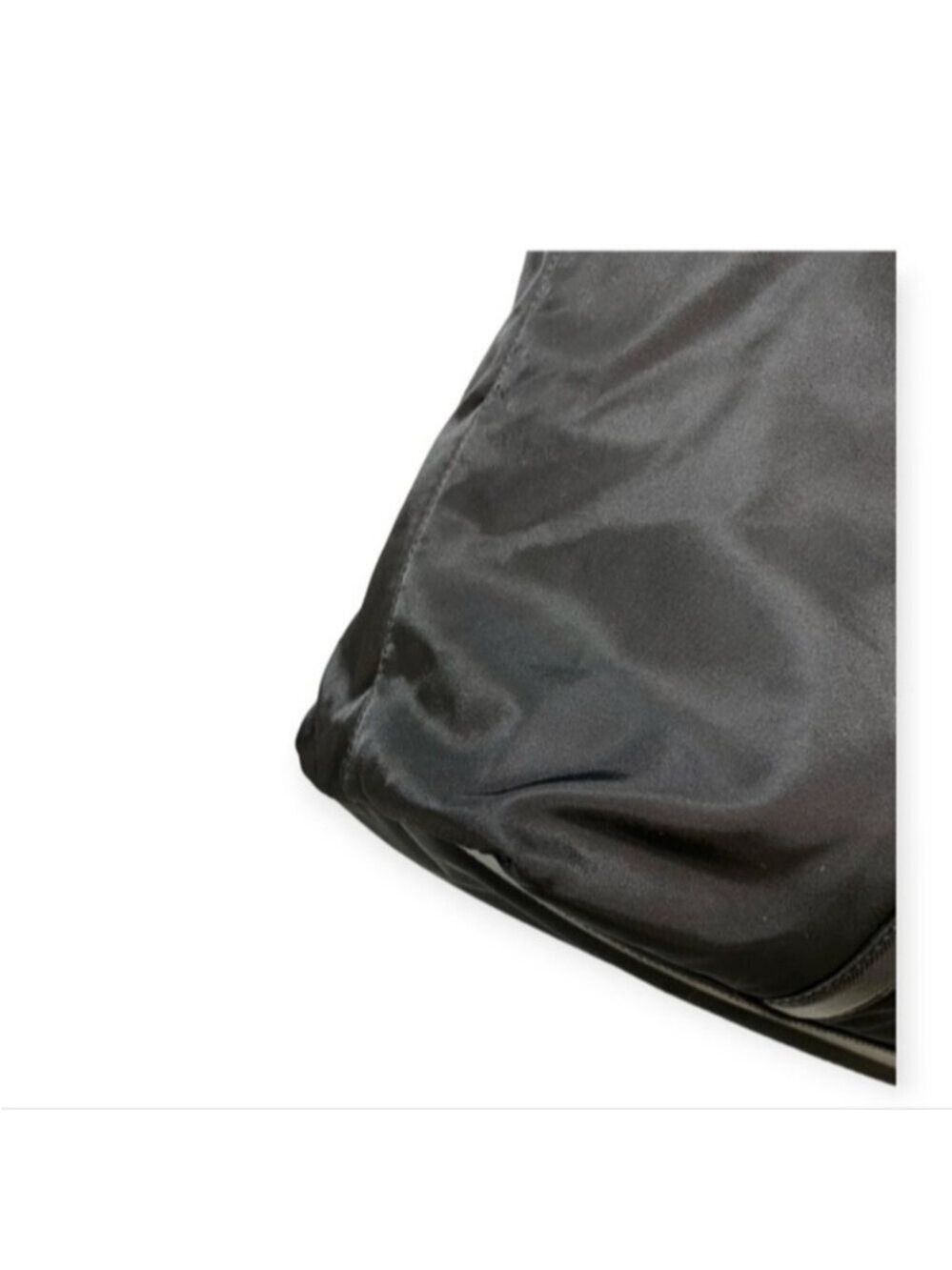 Authentic Prada Tessuto Nylon Tote Bag | Black Triangle Logo | Lampo Zipper - Picture 9 of 15